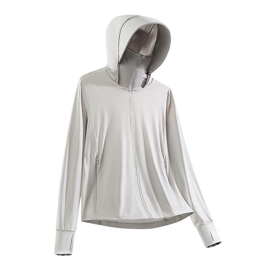 户外凉感冰丝防晒衣女防紫外线轻薄透气皮肤衣男夏季大帽檐防晒服 商品图4