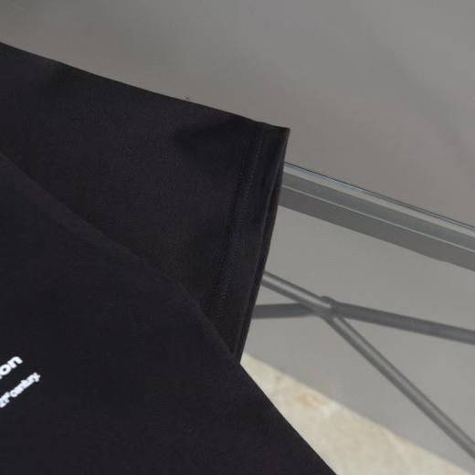 F033133早春新款定织定染全棉双纱面料简洁大气高温固色复古字母短袖T恤 商品图4