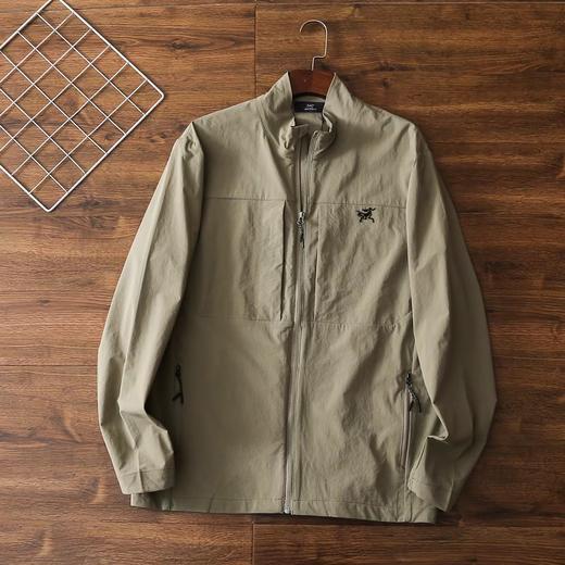 F033191新款男子户外徒步运动防风防泼水梭织立领软壳夹克外套 商品图1