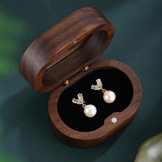 子佩集【爱意凝心】银S925珍珠惜王妃耳钉【YE0890】爱心镀金2602 商品图1