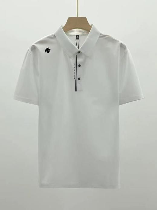 F0331142后背激光穿孔高度透气高弹力无浪压胶体闲跑步短袖POLO衫 商品图7