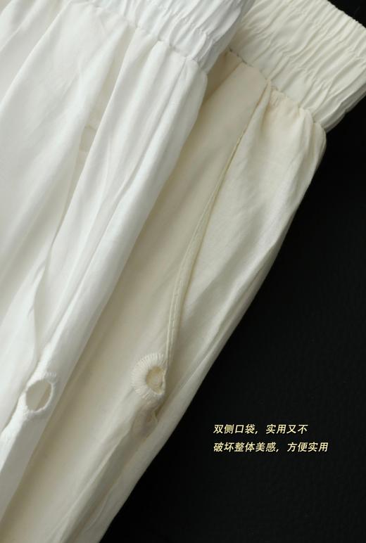 无敌好穿的重工刺绣阔腿裤 商品图13