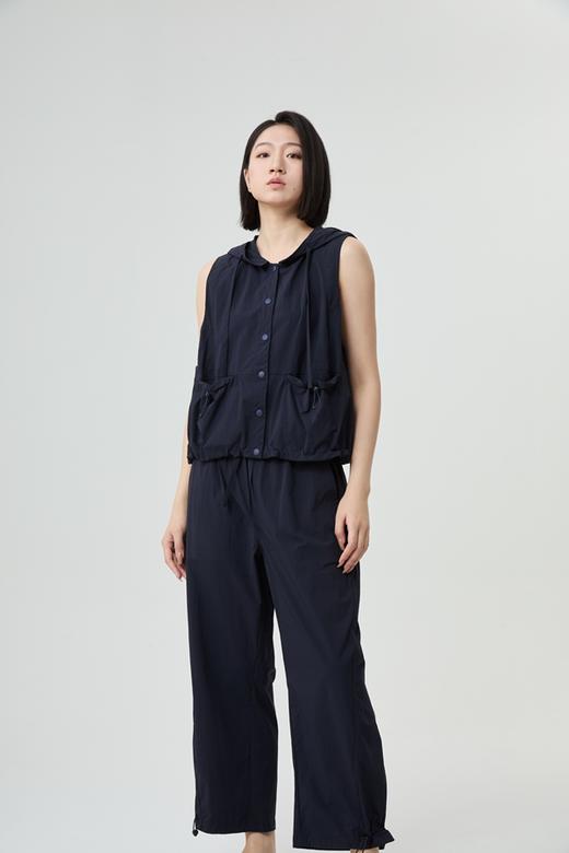 水淼2026春夏新品休闲连帽微弹马甲2127（可单穿可做外搭） 商品图0