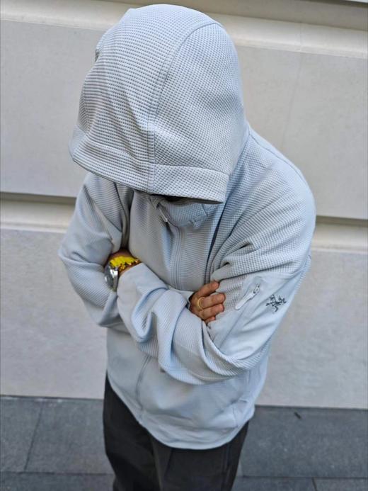 F033145春季新款连帽开衫外套情侣款刺绣logo透气保暖舒适简约长袖夹克 商品图4