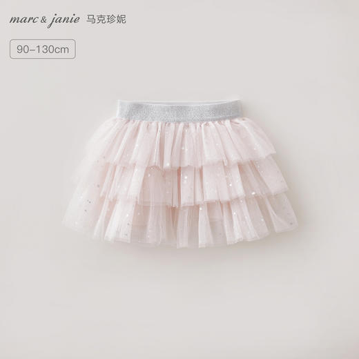 马克珍妮星光闪闪女童蛋糕网纱Tutu裙2026年夏装新款560708 商品图0
