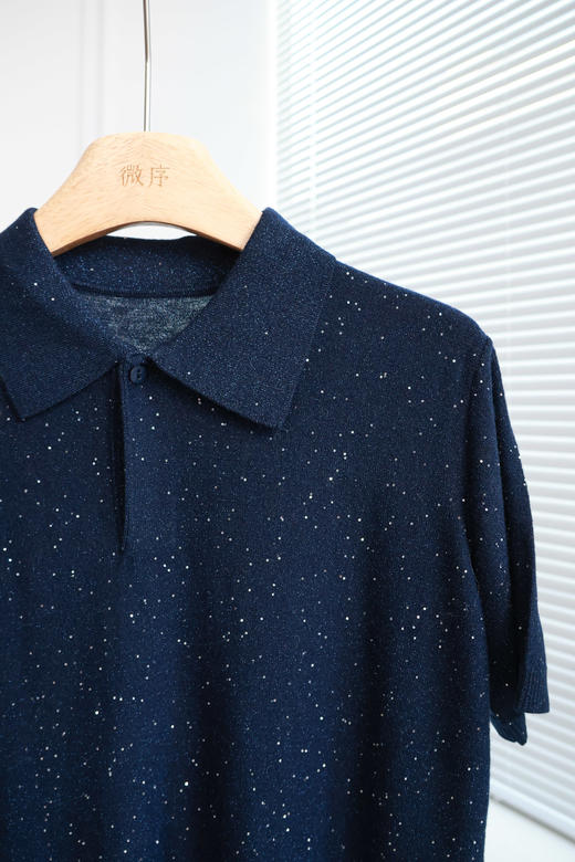 漫天繁星|精致细闪亮片POLO衫 商品图1