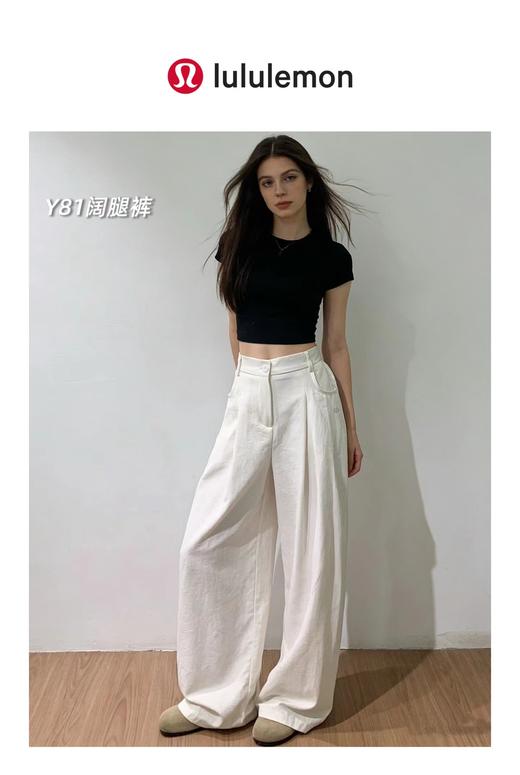 F033121春夏新款速干面料柔软亲肤好看又舒适女士褶皱西装阔腿裤 商品图12