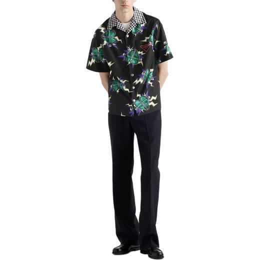 普拉达 26ss科学怪人印花图案双面衬衫 男女同款（DY） 商品图3