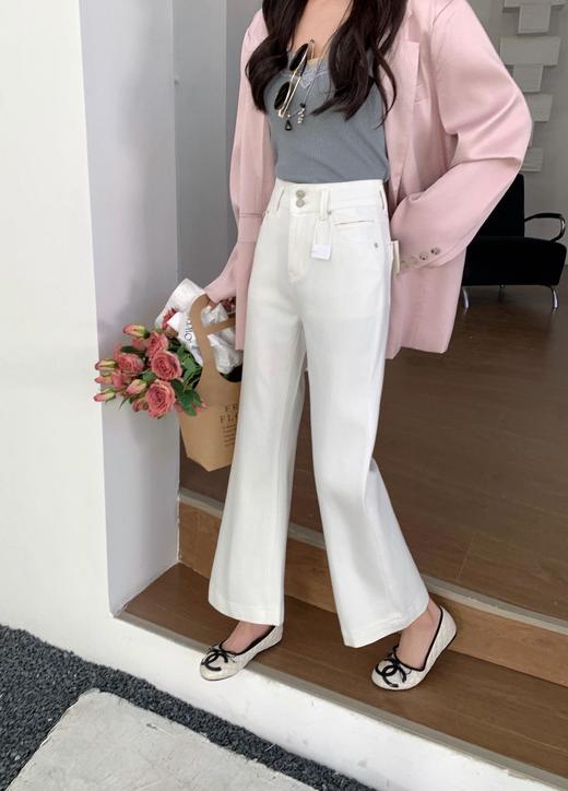 【春日蓝调】三色四面弹九分牛仔裤！2026春款压花喇叭裤！ 商品图0