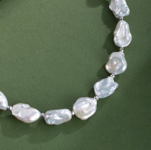 子佩集【心海涟漪】银S925珍珠惜王妃项链【QJXL002】巴洛克2602 商品图2