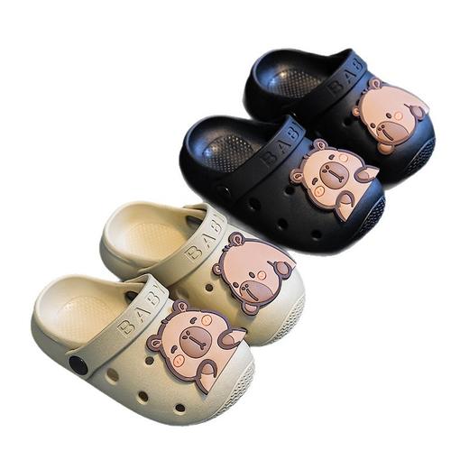 【包头防护！防滑耐穿】儿童凉拖鞋室内外穿卡通卡皮巴拉婴幼儿踩屎感洗澡防滑防臭洞洞鞋。xa 商品图4