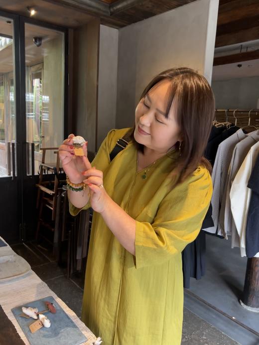 【群内福利】【V领5分袖连衣裙】秋香绿，衬肤色，复古优雅风 商品图5