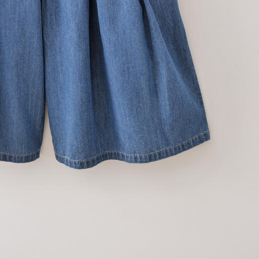 马克珍妮复古软牛仔女童七分A版裙裤2026年夏装新款560655 商品图4