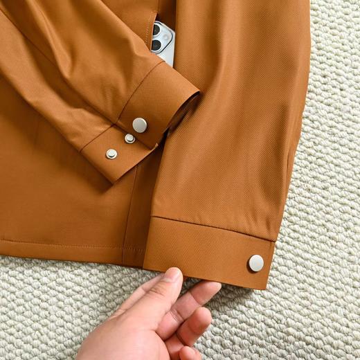 F0331104春季新款复古内里格子大方优雅翻领夹克长袖外套 商品图14