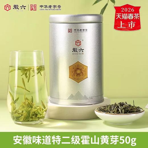 2026新茶上市徽六特二级霍山黄芽茶叶黄茶50g 商品图0