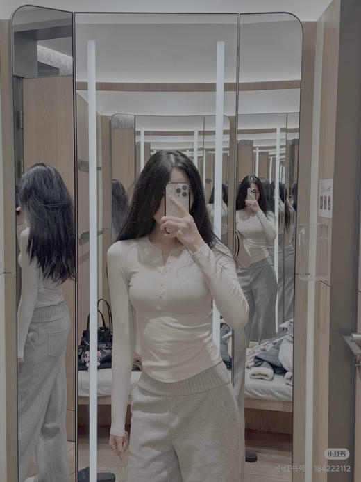 【秒杀价已调 直接拍】lu家 莫代尔棉螺纹打底 长袖 亨利衫 商品图5