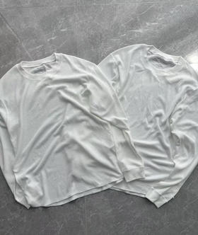 全新正品日单Global work26年新款男士速干弹力打底华夫格长袖T恤
尺码M L XL