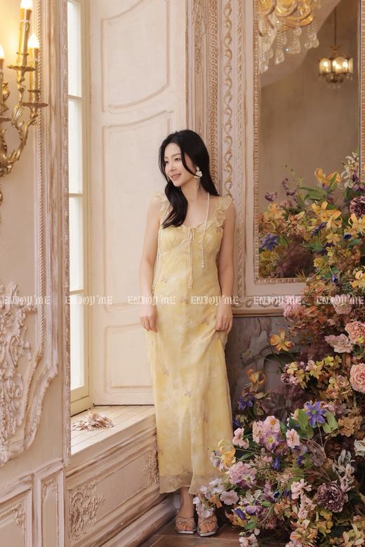 【门店同款】ENJOY夏季黄栀波点长裙 170696240 商品图11