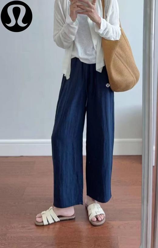 F033159春夏季新款透气舒适休闲百搭九分天丝亚麻梭织裤长裤 商品图9