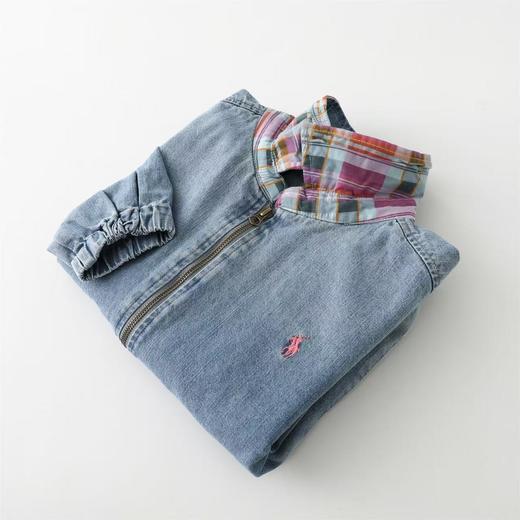 【xm1】质感成衣水洗女士复古时尚牛仔拉链外套！！ 商品图1