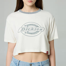 Dickies弹力修身短款T恤 前胸LOGO印花女式短袖 DK0A88E6
