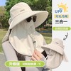 户外全脸防晒遮脸护颈一体采茶养蜂女夏季透气面罩遮阳帽大檐 商品缩略图0