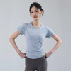 【网纱拼接！裸感面料】夏季新款瑜伽服T恤显瘦薄款健身服女速干透气短袖跑步运动上衣。xa 商品缩略图1