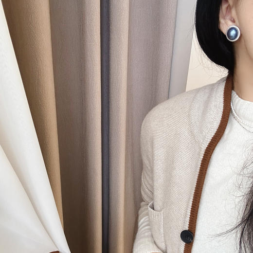 耳间C位气场王｜14-15mm海水马贝耳钉 商品图4