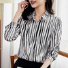 丁摩 弹力缎重磅真丝衬衫女长袖上衣LS01 商品缩略图0