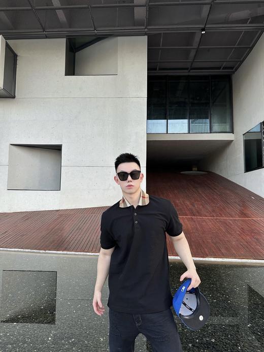 付款减库存！！Burberry 经典格纹领 Polo 衫 经典常青款        格子领短袖 商品图7
