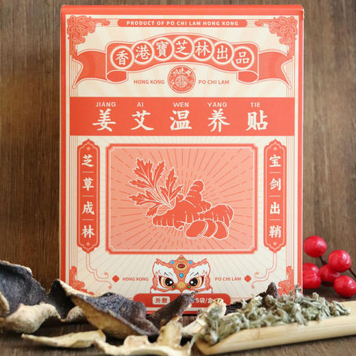香港宝芝林出品 姜艾温养贴 6贴/袋*5袋/盒 商品图6