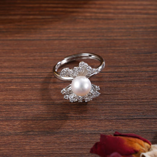 子佩集【仙姬缀梦】银S925珍珠惜王妃戒指【R2298】双色蝴蝶结横向2602 商品图0