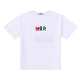 【MQD】夏季男童几何印花短袖T恤