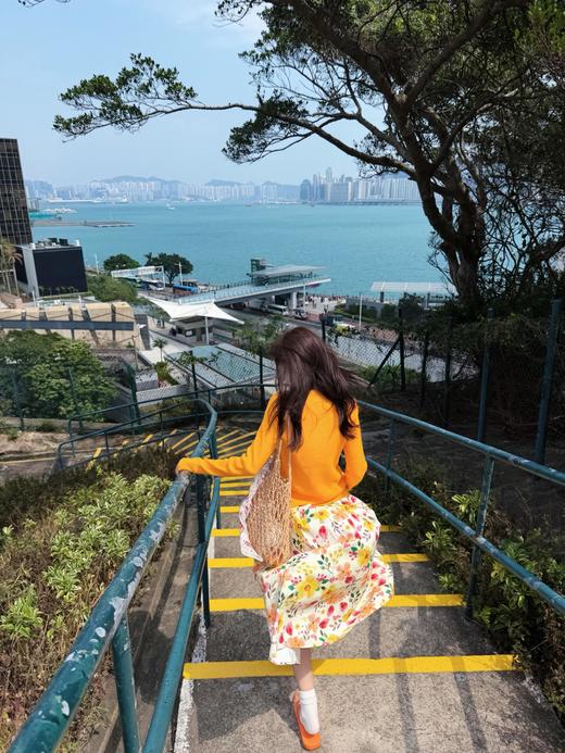 花与暖阳多巴胺油画全棉松紧腰半裙 商品图3