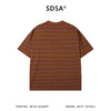 SDSA男装2026新款高贵轻奢时尚撞色条纹圆领短袖T恤百搭宽松上衣 商品缩略图4
