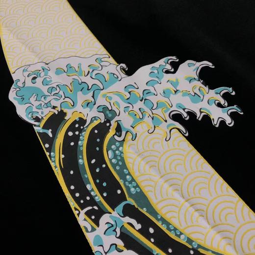 F033102春夏新款时尚百搭休闲男士樱花海浪字母大M圆领T恤短袖 商品图6