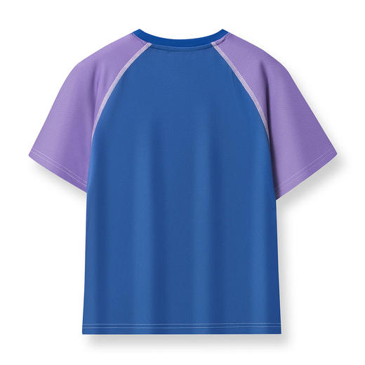 【MQD】童装男大童夏季新品儿童运动撞色设计圆领休闲百搭短袖T恤 商品图1