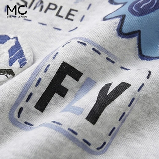 女装配条纹帽小马立体绣款卫衣-10060W6212019 商品图2