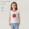 马克珍妮甜趣草莓女童凉感飞袖T2026年夏装新款560833 商品缩略图0
