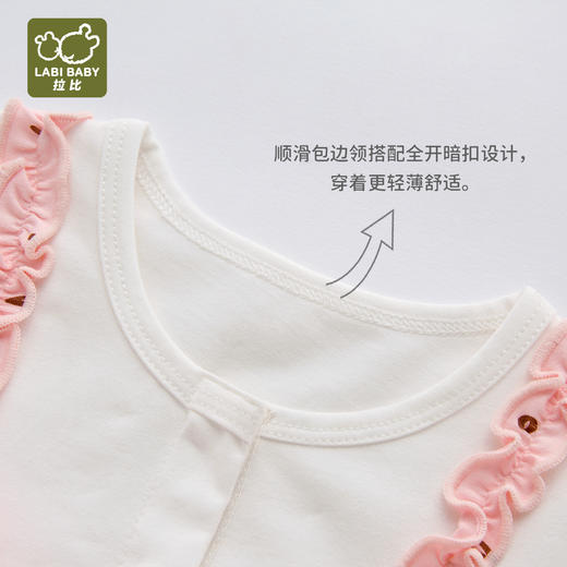 拉比童衣夏拉比熊全开连体衣j6LZBC103508 商品图4