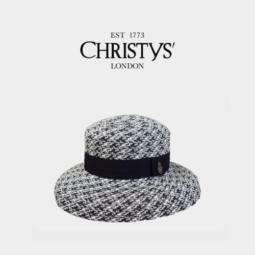 【2026新品】Christys'百年皇室品牌 混黑色台湾纸鞭大帽檐遮阳草帽 商品图3