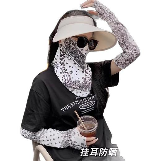 新款升级防晒面罩女全脸夏天防紫外线挂耳面纱骑行冰丝遮脸罩 商品图4