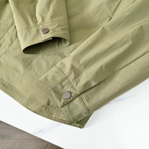 F033112春夏季新款亲肤顺滑抗皱耐磨防水防风男士翻领衬衫式夹克衫 商品图11