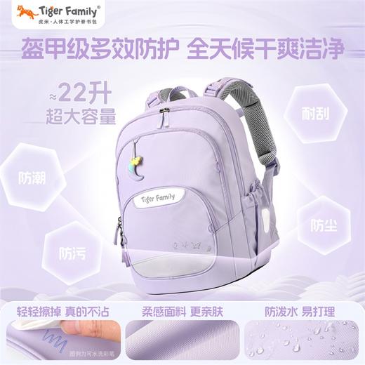 tigerfamily虎米1-3年级儿童书包小学生护脊减负超轻双肩背包轻云 商品图1