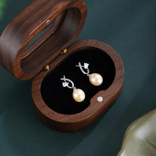 子佩集【时空奇遇】银S925珍珠惜王妃耳钉【YE0829】双色丝带交叉2602 商品图2