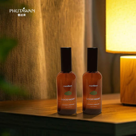PHUTAWAN普达湾泰国进口晚安深睡枕头精油喷雾睡眠家用喷雾100ml 商品图6