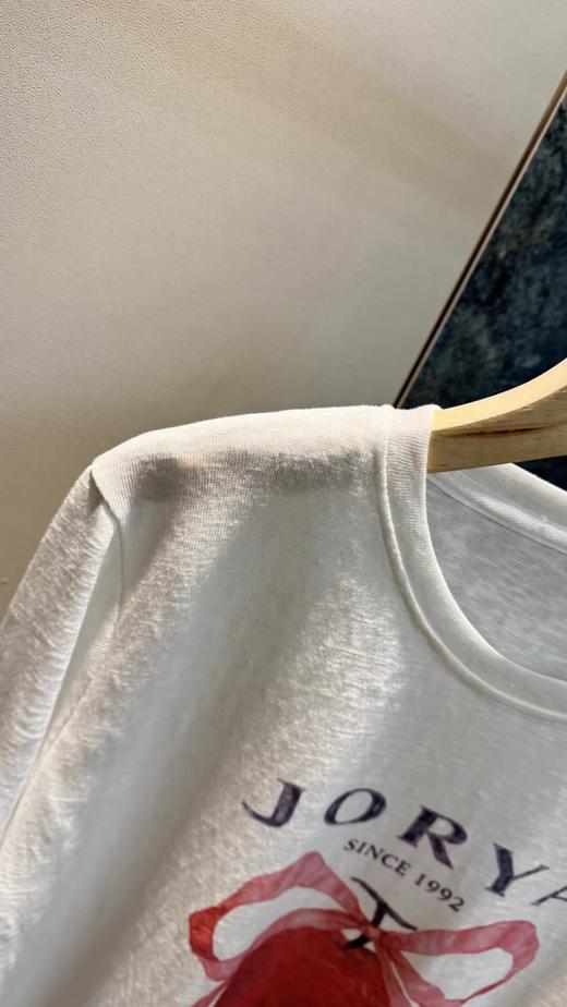 F033155春夏季新款软糯亲肤百搭减龄防晒苹果印花长袖T恤 商品图3