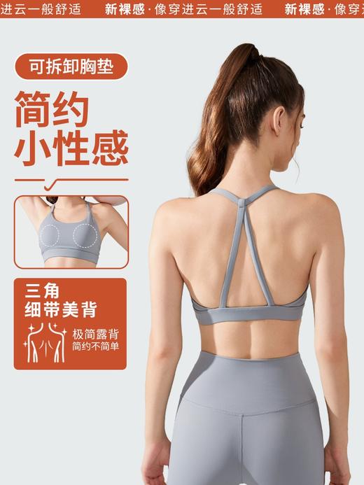 运动内衣女高强度防震防下垂瑜伽背心外穿聚拢速干美背款健身文胸 000JLYW249 商品图0