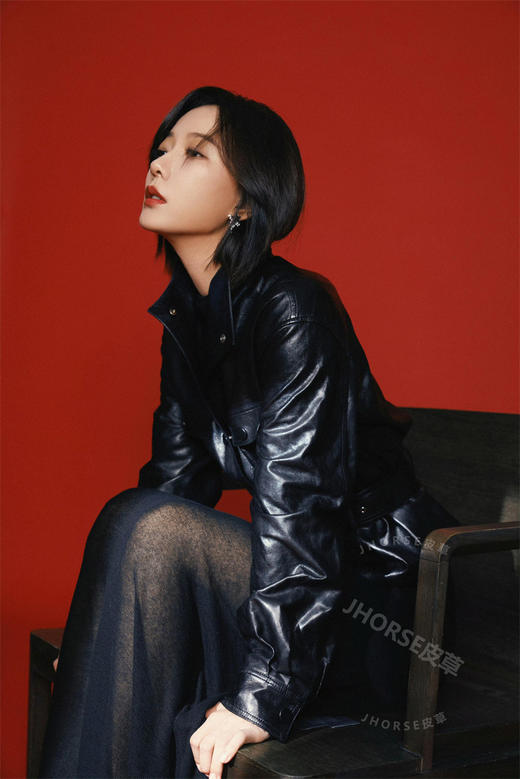 宋佳同款真皮皮衣腰带收腰绵羊皮夹克外套 商品图3