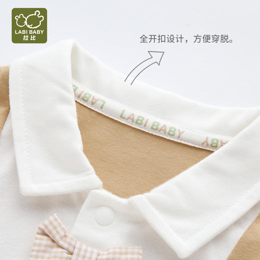 拉比童衣夏时光反领短袖全开连体衣j6LZBC103506 商品图3